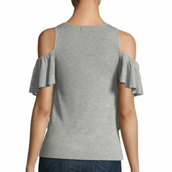 John + Jenn Cold Shoulder Sweater Top M - Picture 3 of 9